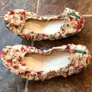 Tieks Rose Garden Floral Ballet Flats Size 8
